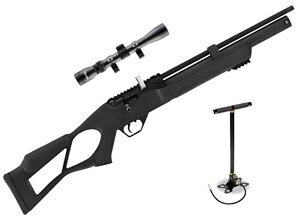 Пневматична PCP гвинтівка Hatsan Flash Set (насос + приціл 4х32)