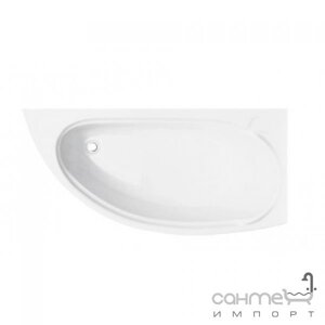 Асиметрична ванна Besco PMD Piramida Mini 150x70 біла, права