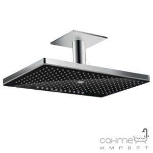 Верхний душ с потолочным кронштейном Hansgrohe Rainmaker Select 460 3jet 24006600 хром/черный