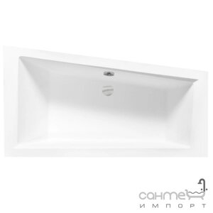 Асиметрична акрилова ванна Besco Intima Slim 150x85 біла, лівостороння