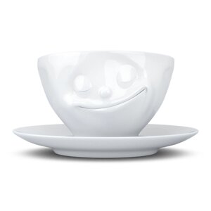 Чашка з блюдцем для кави Tassen "Щастя"200 мл), порцеляна