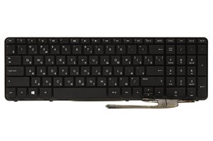 Клавіатура для ноутбука HP 250 G2, G3; 255 G2, G3; 256 G2, G3 чорний, чорний фрейм