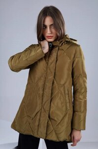 Куртка жіноча зимова гірчична П562 XL