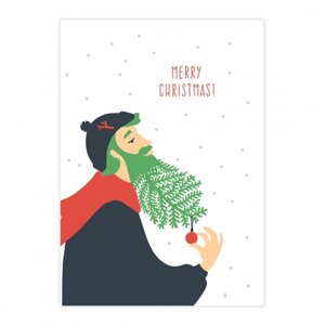 Листівка кросворд-побажання Merry Christmas for Him