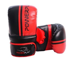 Рукавиці боксерські PowerPlay 3025 Black/Red S