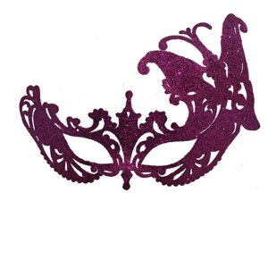 Венеціанська маска Батерфлай (малинова)