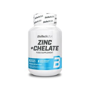 Вітаміни та мінерали BioTech Zinc + Chelate, 60 таблеток