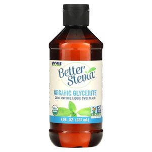 Замінник харчування NOW Better Stevia Liquid Sweetener Glycerite, 237 мл