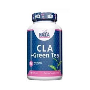 Жироспалювач Haya Labs CLA + Green Tea, 60 капсул