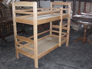 Ліжко двох'ярусна дерев'яна розбірна Гном