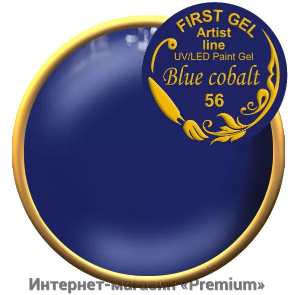 Гель фарба blue cobalt First від компанії Інтернет-магазин «Premium» - фото 1