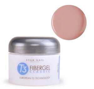 КАМУФЛЯЖНИЙ ГЕЛЬ FIBER GEL T3 ТРОЯНВО ПЕРСИКОВИЙ 60МЛ.