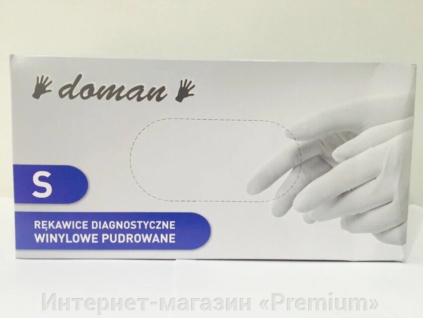 Рукавички вінілові одноразові від компанії Інтернет-магазин «Premium» - фото 1