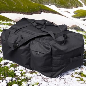 Дорожня сумка - рюкзак Khatex-М1 Gen. 1 (Чорна) 111л Cordura PU 900D