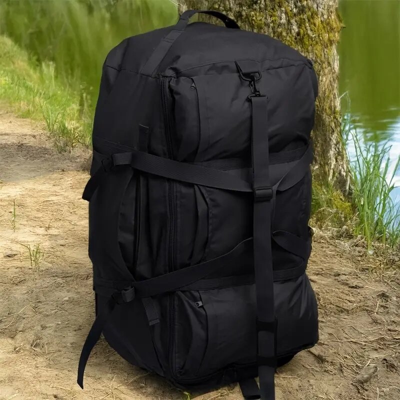 Дорожня сумка/баул - рюкзак Khatex EXPLORER Gen. 1 (Чорна) 120л від компанії Затарься по повній! - фото 1