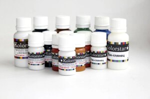 Промислова фарба для шкіри, шкірозамінника, гуми і пластизолю ТМ Kolorstar 250 кольорів