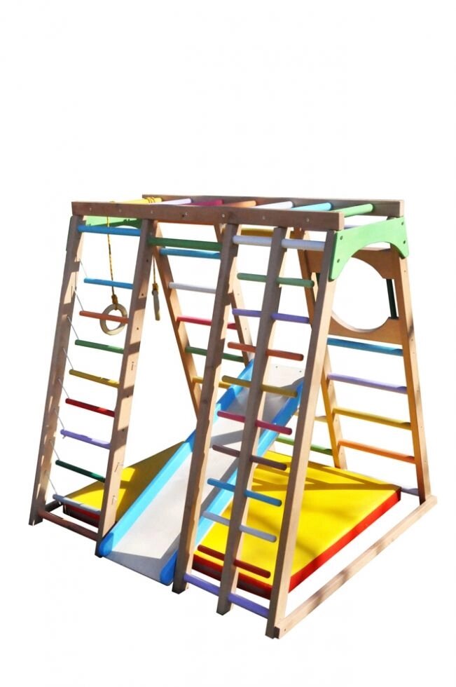 Дитячий спортивний комплекс Лазівка ​​бук кольоровий від компанії Babygrai - фото 1