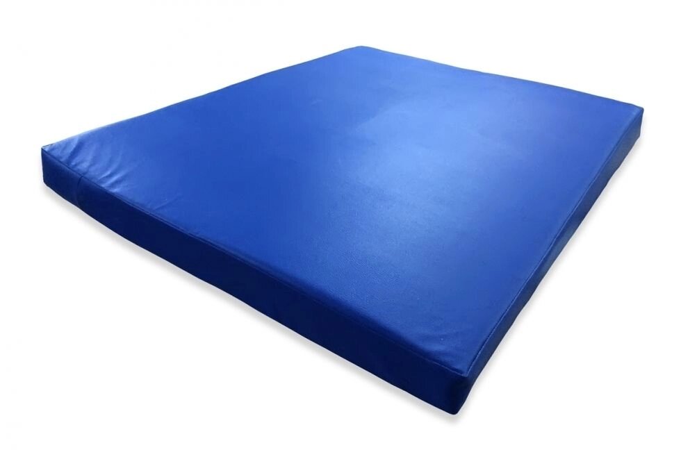 Гімнастичний мат синій 100х120х8см від компанії Babygrai - фото 1
