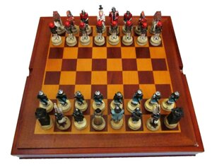 Шахи у вигляді історичних битв 360x360x60 мм