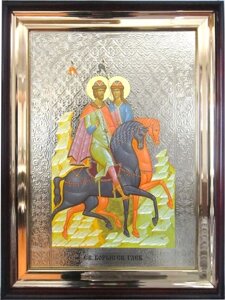 Храмова ікона Святі князі Борис і Гліб 56х46 см в Києві от компании Иконная лавка