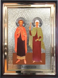 Храмова ікона Святі Адріан і Наталія 56х46 см в Києві от компании Иконная лавка