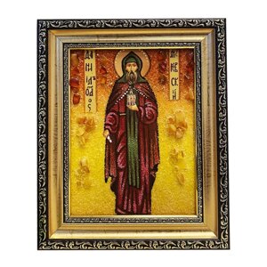 Ікона з бурштину Святий пророк Даниїл 15x20 см