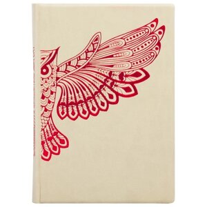 Шкіряний щоденник "Сова" білий