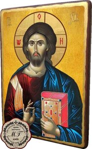 Дерев'яна ікона Ісус Христос 15x20 см в Києві от компании Иконная лавка