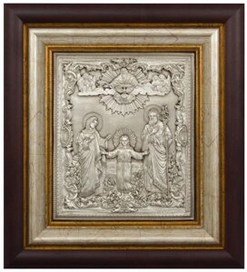 Ікона "Святе Сімейство" зі срібла