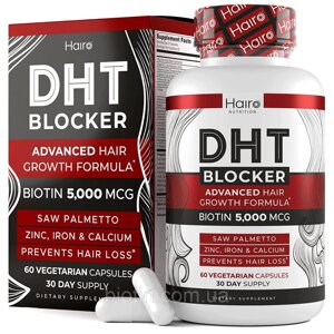 Blocker DHT (DHT Dihydrotestosterone) Харчування HaSo від випадання волосся у жінок та чоловіків