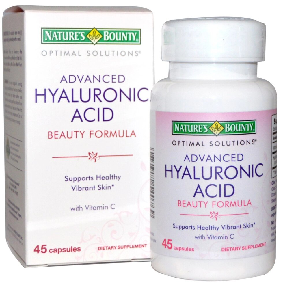 Гиалуроновая кислота, Nature's Bounty, Optimal Solutions, 45 капсул ##от компании## Интернет магазин "Канбан" - ##фото## 1
