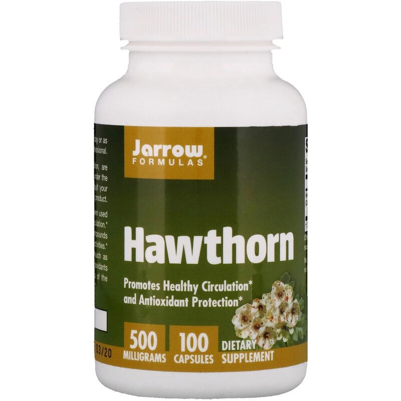 Jarrow Formulas, Боярышник, 500 мг, 100 капсул ##от компании## Интернет магазин "Канбан" - ##фото## 1