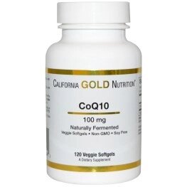 Коэнзим CoQ10, California Gold Nutrition, Naturally Fermented, 100 мг, 120 ш. ##от компании## Интернет магазин "Канбан" - ##фото## 1