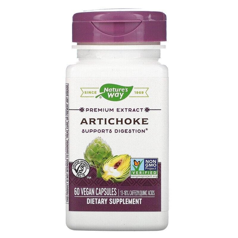 Nature's Way, экстракт артишока, 60 веганских капсул ##от компании## Интернет магазин "Канбан" - ##фото## 1