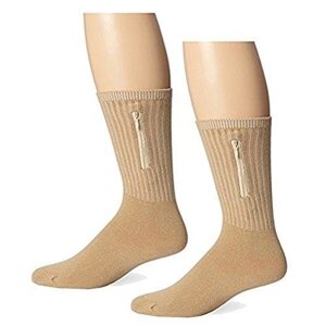 Шкарпетки з секретним кишенею Travelon Security Socks, Large, Tan