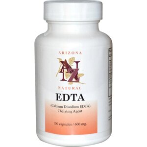 ЕДТА (EDTA), Arizona Natural, 600 мг, 100 капсул. Зроблено в США.