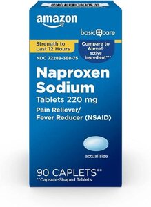 Напроксен Amazon Basic Care Naproxen (NSAID), 220 мг, 90 таб