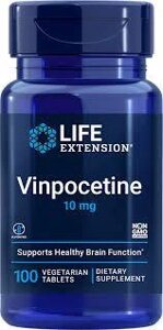 Вінпоцетин, Life Extension, 10 мг, 100 таблеток
