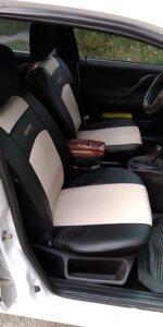 Авточохли, автомобільні чохли, чохли на авто, чохли на сидіння із екошкіри для Mitsubishi Lanser 9 Мітсубісі Лансер 9