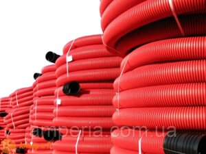 Труба гофрована гнучка двошарова