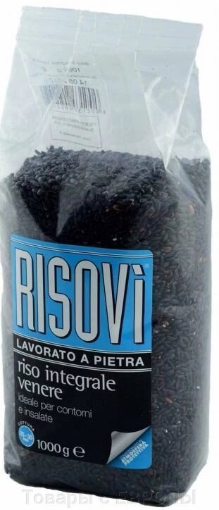 Рис чорний нешліфований Risovi Riso Integrale Venere 1 кг - відгуки