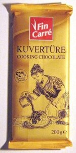 Шоколад чорний FIN CARRE Kuverture 52% 200г