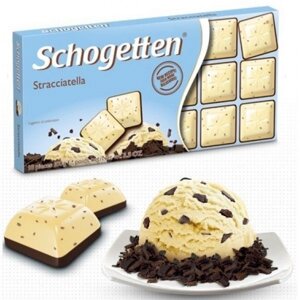 Шоколад молочний Schogetten Stracciatella 100 г страчателла