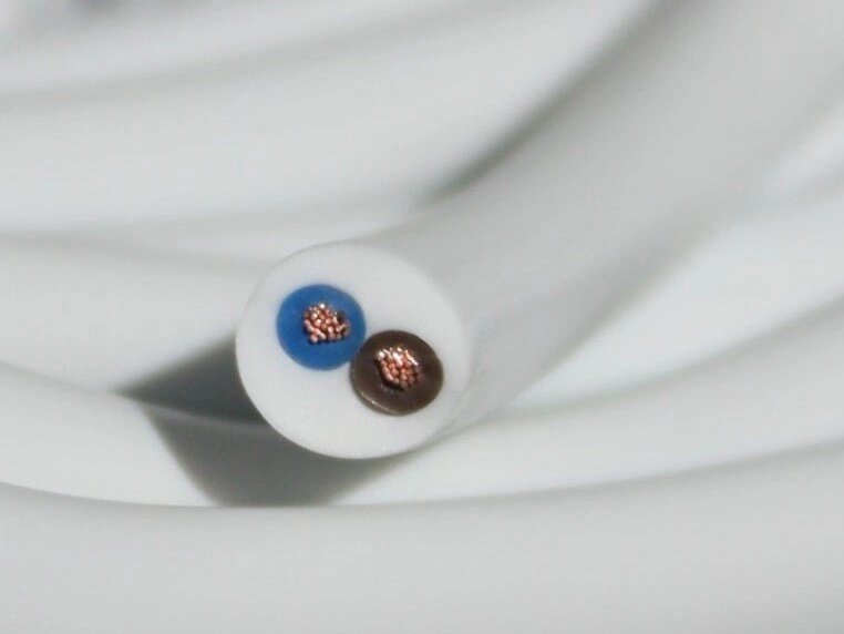 Дріт з'єднувальний ДКЗ ГОСТ ПВС 2х1.50 бухта 100 м Білий від компанії Радіопрофіль - фото 1