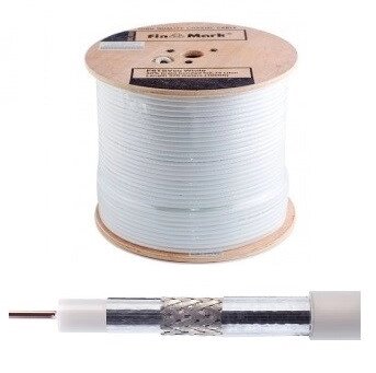 Кабель абонентский коаксиальный RG-6 FinMark F6TSV белый, 305 м ##от компании## Радиопрофиль - ##фото## 1
