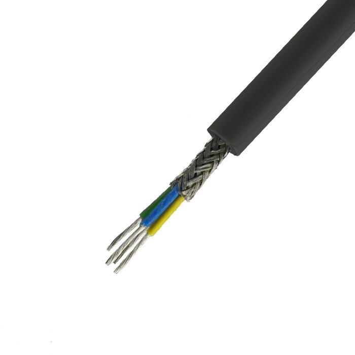 Кабель микрофонный "Sound Pro" 4х0,5, лужёная медь, диам.-7,2мм, чёрный, 1м (JY-2016) ##от компании## Радиопрофиль - ##фото## 1