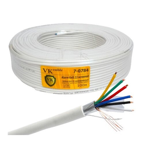 Кабель сигнальный VKcable 6х0,22мм² (медь/экран), 100м ##от компании## Радиопрофиль - ##фото## 1