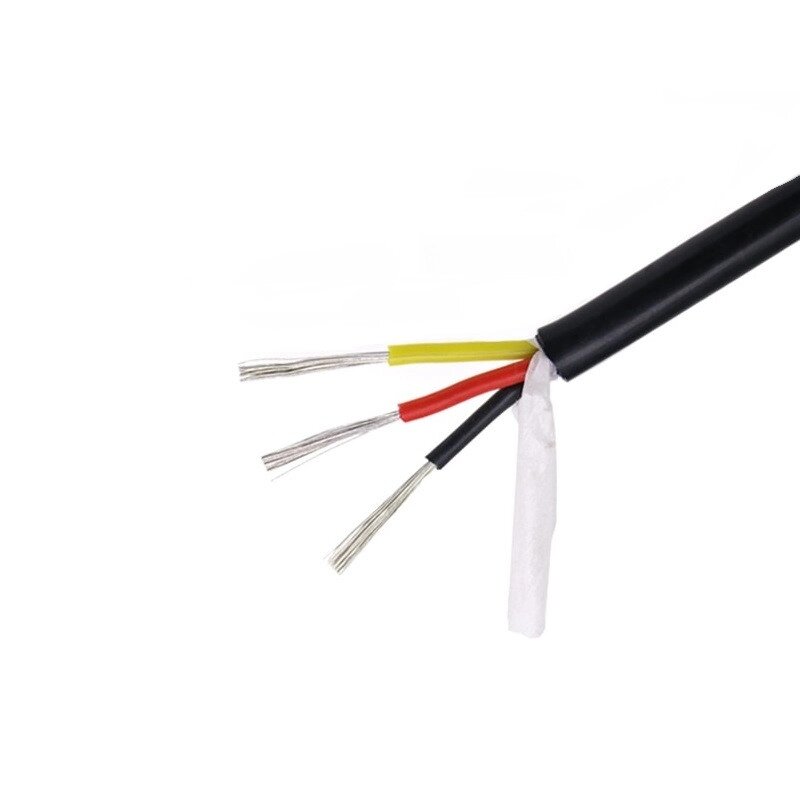 Провод силиконовый 3х20 AWG - 3х0,50 кв. мм (33х0,13) черный на отрез 1м ##от компании## Радиопрофиль - ##фото## 1