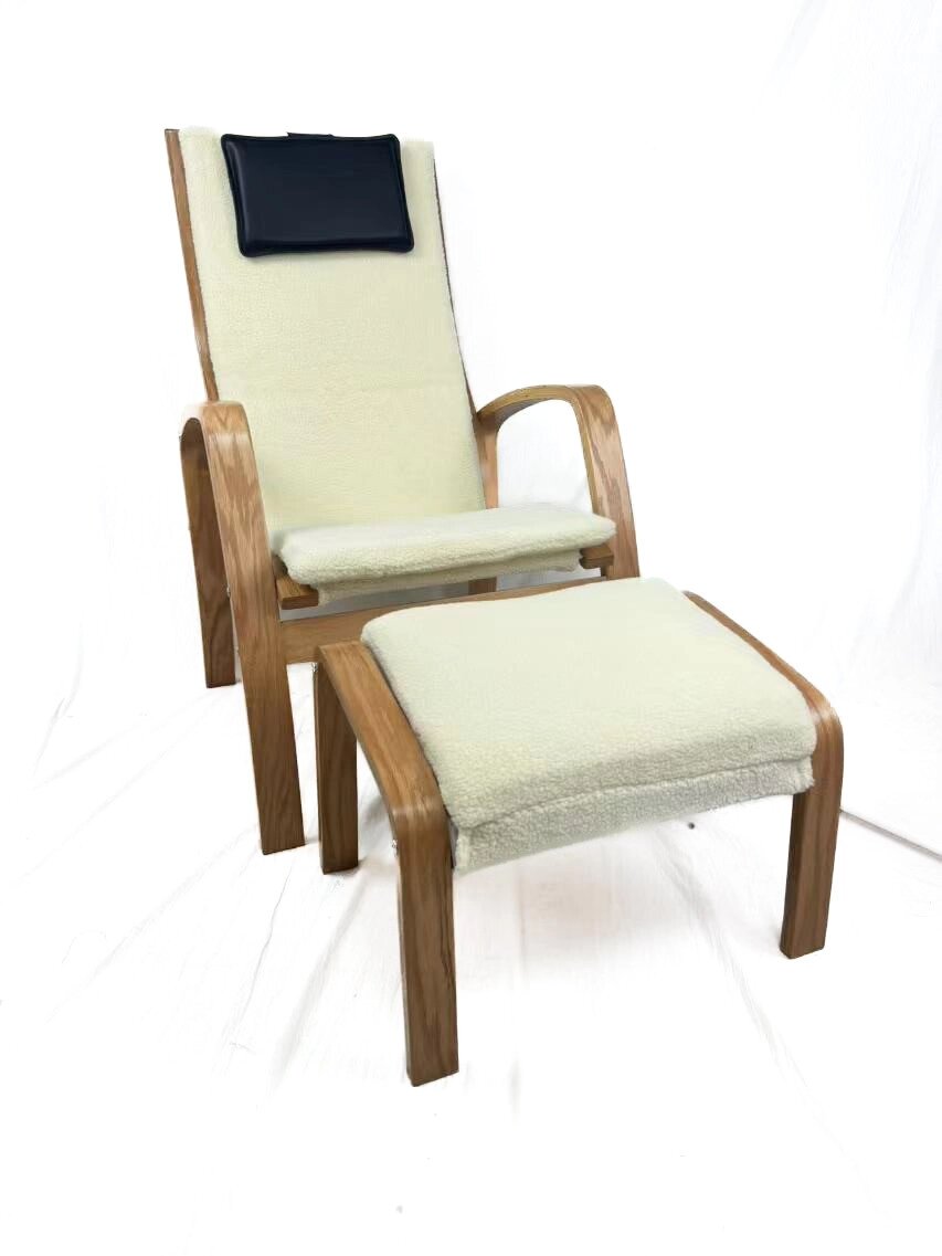 Крісло для відпочинку із підставкою Avko ARC013 Natural Beige від компанії Інтернет магазин "Дім-сад" - фото 1