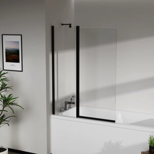 Скляна шторка для ванни AVKO Glass W436 100x140 Black